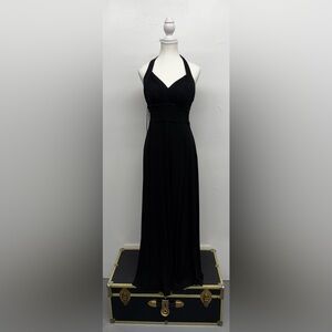 Signature by Sangria Halter Black Dress